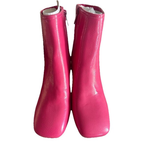 Circus by Sam Edelman Women's Hot Pink Peacock Ozzie Ankle Boot Sz 7.5 Barbie - Picture 2 of 6